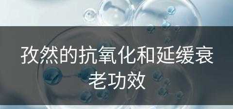 孜然的抗氧化和延缓衰老功效